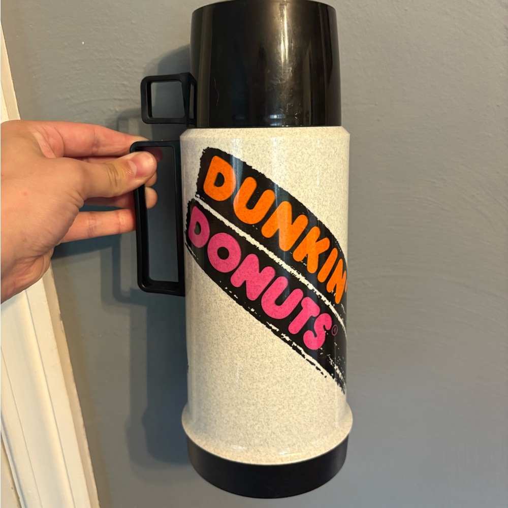 Dunkin Donuts 1990s retro thermos